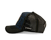 Cap Capslab - Looney Tunes Trucker - Marvin the Martian Print - Navy / Black