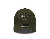 Cap New Era - Branded Gem Patch Distress 9FORTY - New Olive
