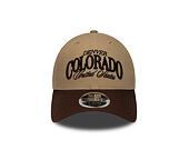Cap New Era - Branded Wordmark 9FORTY M-CROWN - Camel / Chestnut Brown