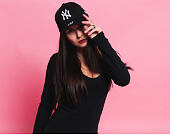 New Era League Basic New York Yankees Black/White 39THIRTY Stretchfit Cap