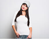 New Era Jersey Trucker 9FORTY Grey Snapback Womens Cap