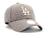 New Era Jersey Essential Los Angeles Dodgers 9FORTY Grey Heather/Khaki Strapback Womens Cap