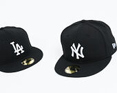 New Era 59FIFTY MLB Basic New York Yankees Fitted Black / White Log Cap