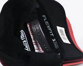 Mitchell & Ness Pinscript Classic Red Branded Black Cap