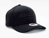 Mitchell & Ness Blk/Blk Logo Classic Red Branded Black Cap
