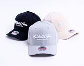 Mitchell & Ness Pinscript Redline Snapback Branded Grey Cap