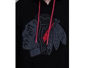 '47 Brand NHL Chicago Blackhawks Imprint Burnside Hood Jet Black Hoody