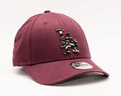 New Era 9FORTY MLB Wild Camo Los Angeles Dodgers Maroon Kids Cap
