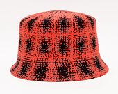 Kangol Grunge Plaid Bin K3548-BC017 Black/Cherry Glow Bucket Hat