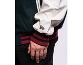 Bunda New Era Lifestyle Varsity Jacket Dark Green / Off White