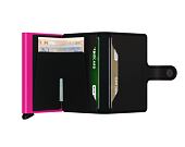 Peněženka Secrid Miniwallet Matte Black & Fuchsia