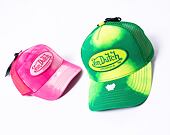 Kšiltovka Von Dutch Trucker Boston - Cotton Twill - Green Tie Dye