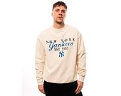 Mikina New Era MLB Lifestyle Crewneck New York Yankees Off White / Navy