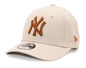 Dětská kšiltovka New Era 9FORTY Kids MLB League Essential New York Yankees Stone / Caramel Brown
