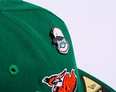 Kšiltovka New Era 59FIFTY MLB Coops Pin Retro Crown Baltimore Orioles Cooperstown Team Color