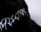 Cap Reflection Luxury Fuzzy Trucker - Satin Black / White