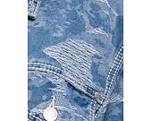 Bunda Karl Kani - Og K Distress Camo Os Denim Jacket - medium blue