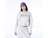 Dámská Mikina New Era - MLB Floral Graphic Crop Hoodie - NY Yankees - Stone