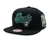 Kšiltovka Mitchell & Ness - Anaheim Ducks - Oversweep Snapback Vntg - Black