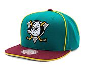 Kšiltovka Mitchell & Ness - Anaheim Ducks - Pipe Snapback Vntg - Teal