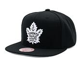 Kšiltovka Mitchell & Ness - Toronto Maple Leafs - Evergreen Black White Snapback - Black