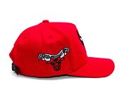 Kšiltovka Mitchell & Ness - Chicago Bulls - Kicking Wool Pro Strapback - Red