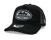 Kšiltovka New Era - Branded Oval Distress Patch 9FORTY Trucker - Black