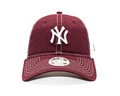 Dámská Kšiltovka New Era - MLB Washed & Mesh 9TWENTY - NY Yankees - Burgundy