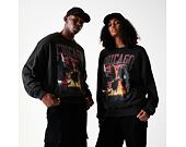 Mikina New Era - NBA Washed Graphic Crewneck - Chicago Bulls - Black