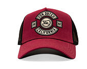 Kšiltovka Von Dutch - Trucker - MC Logo - Burgundy/Black