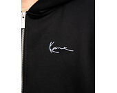 Mikina Karl Kani - Chest Signature Essential Oversized Zip Hoodie - Black