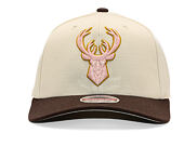 Kšiltovka Mitchell & Ness - Blush Sand Classic Red - Milwaukee Bucks - Sand/Brown