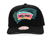 Cap Mitchell & Ness - NBA Tilted Pro Snapback Hwc - San Antonio Spurs - Black
