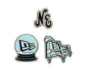 Pin New Era - Branded 3× Cap Pin Set - Silver