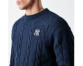 Sweater New Era - MLB Cable Knit Crew - NY Yankees - Navy
