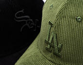 Cap New Era - MLB Cord 9FORTY M-Crown - LA Dodgers - Rifle Green
