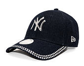 Womens Cap New Era - MLB Womens Distressed 9FORTY - NY Yankees - Blue