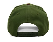 Cap New Era - MLB Suede Visor 9FORTY A-Frame - LA Dodgers - Rifle Green / Brown