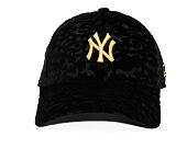 Womens Cap New Era - MLB Leo Velour 9FORTY - NY Yankees - Black