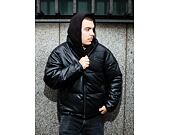 Karl Kani - Metal Signature Pu Leather Puffer Jacket - Black