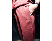 Pants New Era - Branded Washed Straight Sweatpants - Burgundy