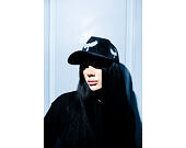 Kšiltovka Reflection Luxury Velvet Rhinostones Black / White