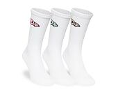 Socks New Era - Flag Crew Socks 3pk - White