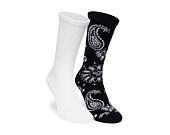 Socks New Era - Paisley Crew Socks 2pk - White / Navy