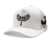 Kšiltovka Reflection Luxury Velvet Rhinostones White