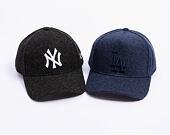 Cap New Era - MLB Melton Wool 9FORTY - NY Yankees - Black / White