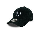 Cap New Era - MLB Winter Borg Teddy Fleece 9FORTY - Oakland Athletics - Dark Green / White