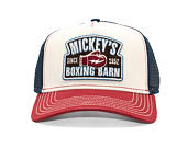 Kšiltovka Stetson - Trucker Cap Boxing Barn - Red / Offwhite