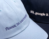 8by8 Dadcap - "fluent in sarcasm" - Baby Blue/Lavender