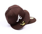 New Era - MLB Seasonal 59FIFTY - Atlanta Braves - Burnt Wood - Brown
